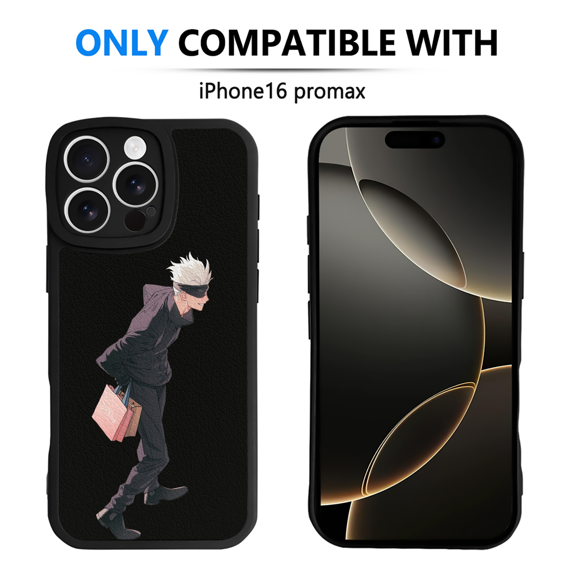 （画像用） 呪術廻戦 Jujutsu Kaisen 【iPhone 16シリーズ対応】シリコンスマホケース（レザー調） 材質：シリコン